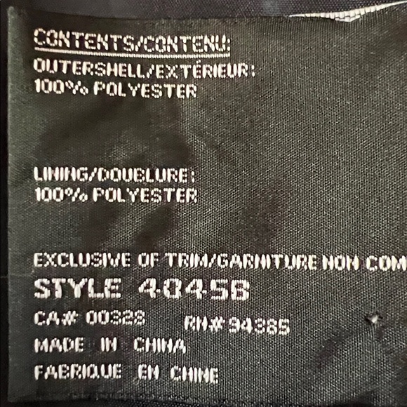 Novelti Navy/ White‎ Polka Dots Belted Water Repellent Lined Jacket Size 10 - Picture 15 of 15